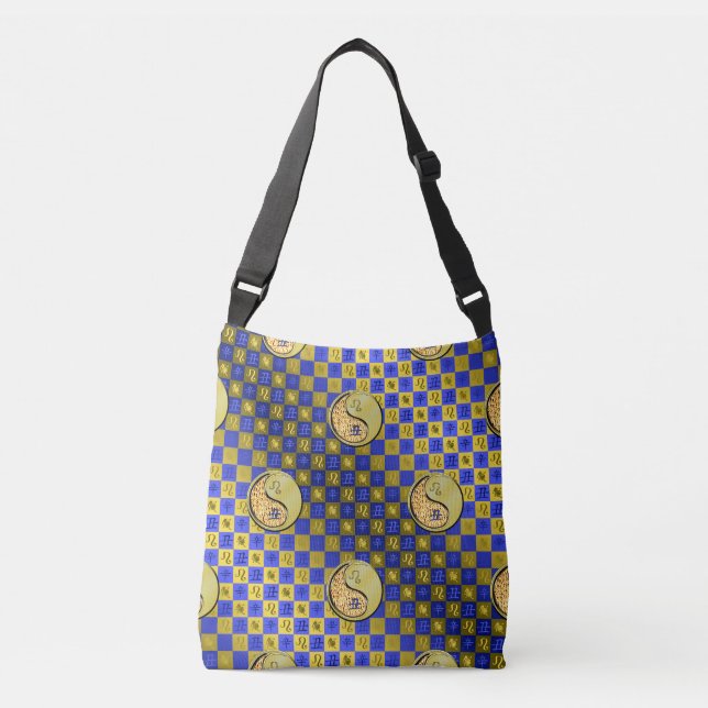 Bolsa Ajustável Leão & Boi de Metal (Frente)