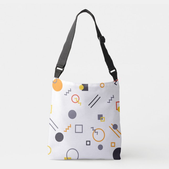 Bolsa Ajustável Legal, única, moderna, ilustração de abstrato urba (Frente)