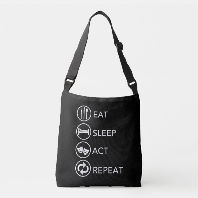 Bolsa Ajustável Lei do Sono Repetir Atores Atuando Presente (Frente)