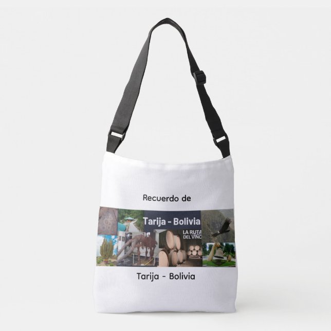 Bolsa Ajustável Lembrança de Tarija Bolívia (Frente)