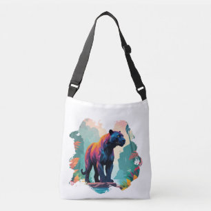 Bolsa Ajustável Leopard Vetor Art Animal Na Natureza Majestosa