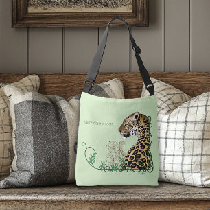 Bolsa Ajustável Leopard Wild Cat Henna Verde
