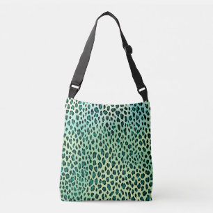 Bolsa Ajustável Leopardo Imprimir Impressão Azul Verde Azul Impres