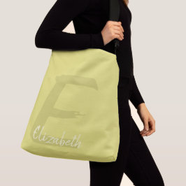 Bolsa Ajustável Letra "E" monograma moderno personalizado inicial