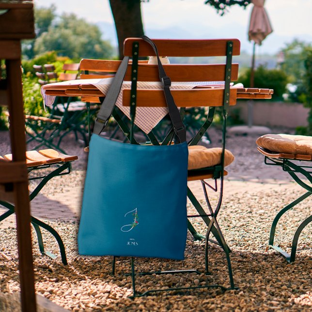 Bolsa Ajustável Letra monográfica aquosa J enfermeiro azul escuro (Criador carregado)