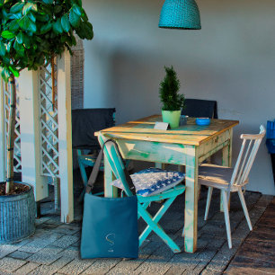 Bolsa Ajustável Letra monográfica aquosa S azul escuro enfermeiro