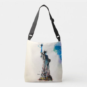 Bolsa Ajustável Liberty Nova Iorque Viagem Love Watercolor