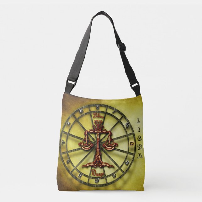 Bolsa Ajustável Libra Zodiac Astrologia design Horoscópio (Frente)