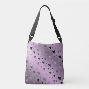Bolsa Ajustável lilac,roxo,coração, amor, namorados, forma, símbol