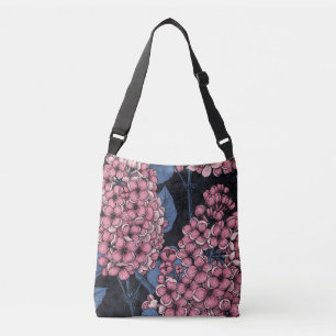 Bolsa Ajustável Lilás rosa com azul escuro