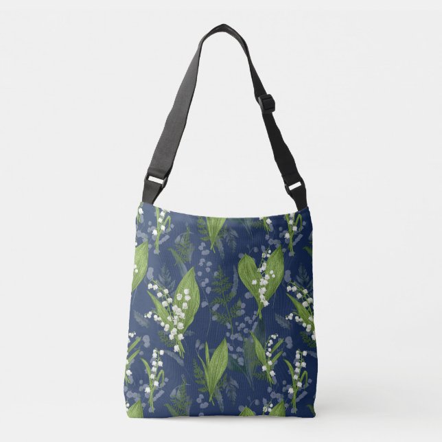 Bolsa Ajustável Lily do fundo azul-escuro do Vale (Frente)