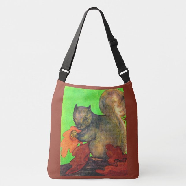 Bolsa Ajustável linda impressão de esquilo (Frente)