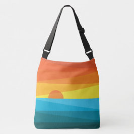 Bolsa Ajustável Lindas ondas solares e marítimas