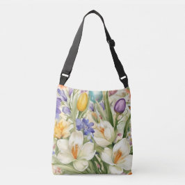 Bolsa Ajustável Lindos Crocos Brancos, С Aromáticas Flores de prim