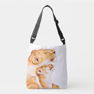 Bolsa Ajustável Lioness Mãe e o Cub White