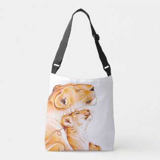 Bolsa Ajustável Lioness Mãe e o Cub White