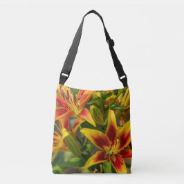 Bolsa Ajustável Lírio Floral Amarelo e Vermelho do Dia