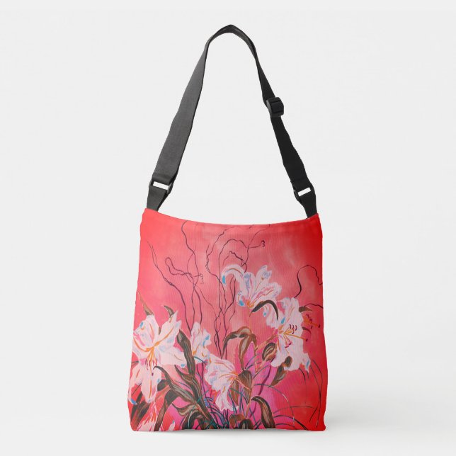 Bolsa Ajustável Lírios De Saco De Corpo De Destino (Frente)