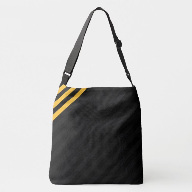 Bolsa Ajustável Listra da Meia-Noite com Toque de Ouro (Verso)