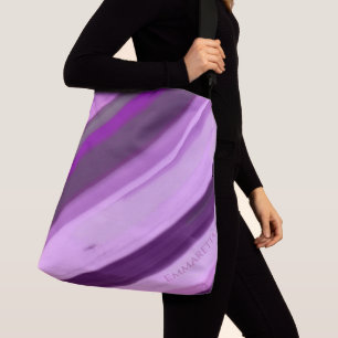 Bolsa Ajustável Listras de Lavanda Roxa