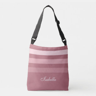 Bolsa Ajustável Listras de Rosa Dourado & Caligrafia