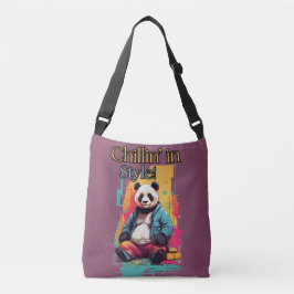 Bolsa Ajustável Lively Panda Vibes | Ilustração divertida