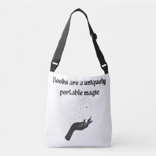 Bolsa Ajustável Livros São Uma Magia Única Portátil Leitor Negro