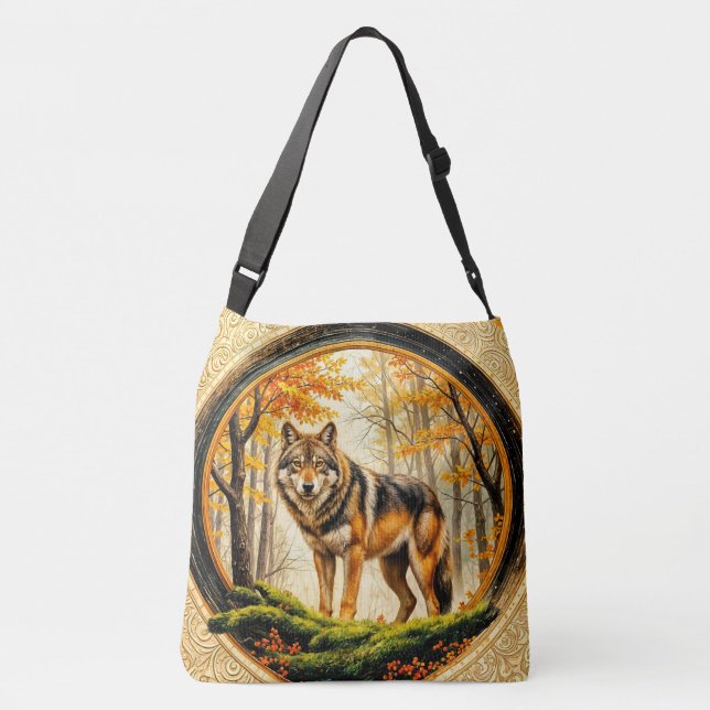 Bolsa Ajustável Lobo Solitário da Moda (Verso)