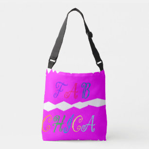 Bolsa Ajustável LOGOTIPO CHICA FAB em rosa lúcido vibrante
