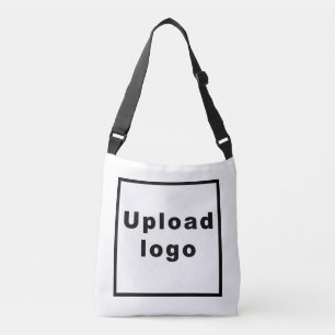 Bolsa Ajustável Logotipo comercial na barra de corpo cruzado branc