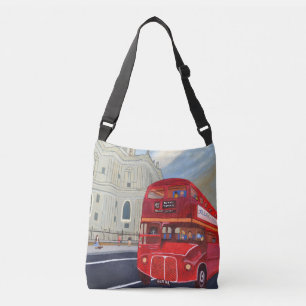 Bolsa Ajustável London Bus Crossbody Bag