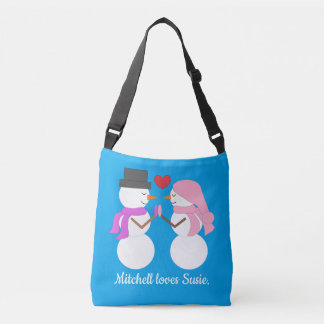 Bolsa Ajustável Love & Snowpeople - Blue-green: Christmas