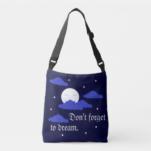 Bolsa Ajustável Lua Estrelada com Nuvens: Azul Escuro