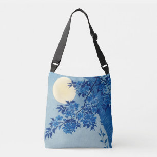 Bolsa Ajustável Lua Noite Noite de Lua Azul Árvore
