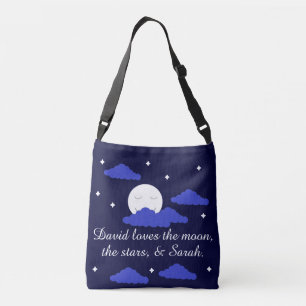 Bolsa Ajustável Lua Romântica com Estrelas: