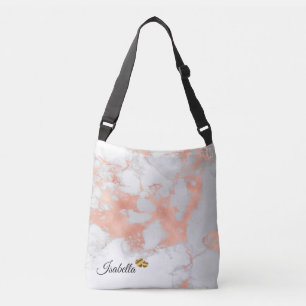 Bolsa Ajustável Lúpulo Lente Leve Branco Mármaco Cor-de-rosa Adici