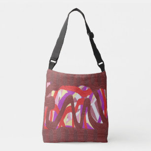 Bolsa Ajustável Madeira da Terra marrom profundo com roxo vermelho