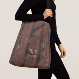 Bolsa Ajustável Madeira russa castanha velha monograma
