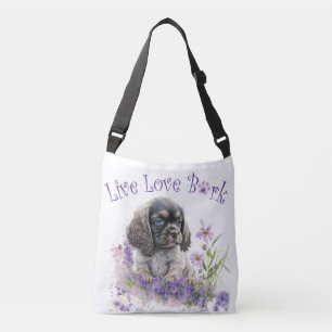 Bolsa Ajustável Mãe de Cocker Spaniel Floral