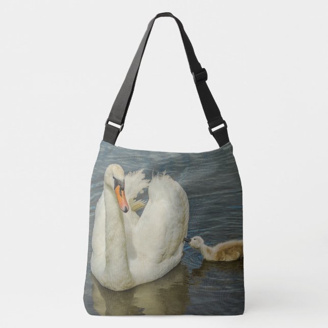 Bolsa Ajustável Mãe Swan E Bebê (Frente)