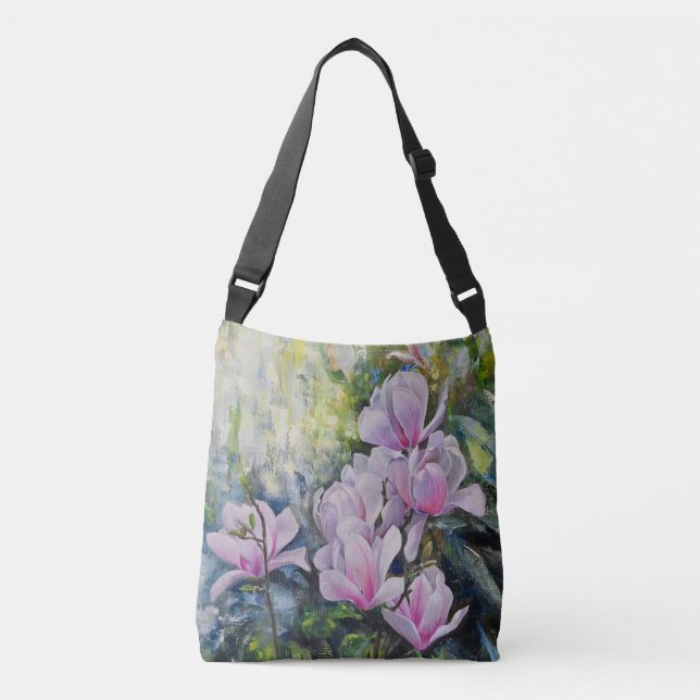 Bolsa Ajustável Magnolia Serenity – Floral Art by Lukian (Frente)