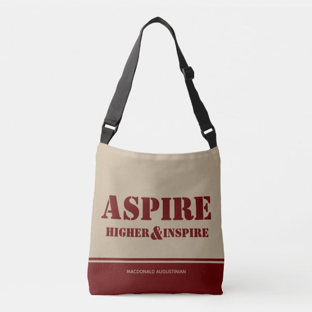 Bolsa Ajustável Mais alto Inspiron ASPIRE INSPIRE Burgundy Khaki (Frente)