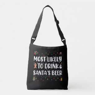 Bolsa Ajustável Mais Propenso a Beber a Cerveja do Papai Noel Nata