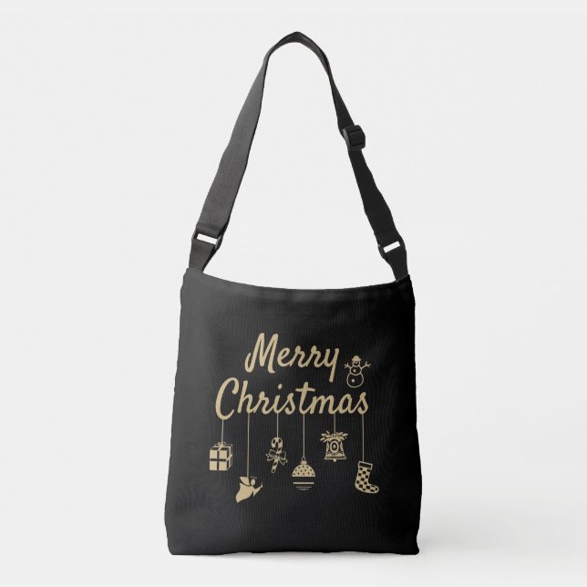 Bolsa Ajustável Mal Natal Ornaments - Ouro (Frente)