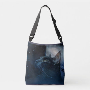 Bolsa Ajustável Mala a tiracolo do cruzamento do gatinho da magia