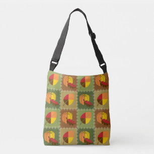 Bolsa Ajustável Mala All-Over-Impressão do outono