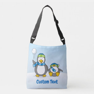 Bolsa Ajustável Mala de cruzeiros com pinguins que sopram neve