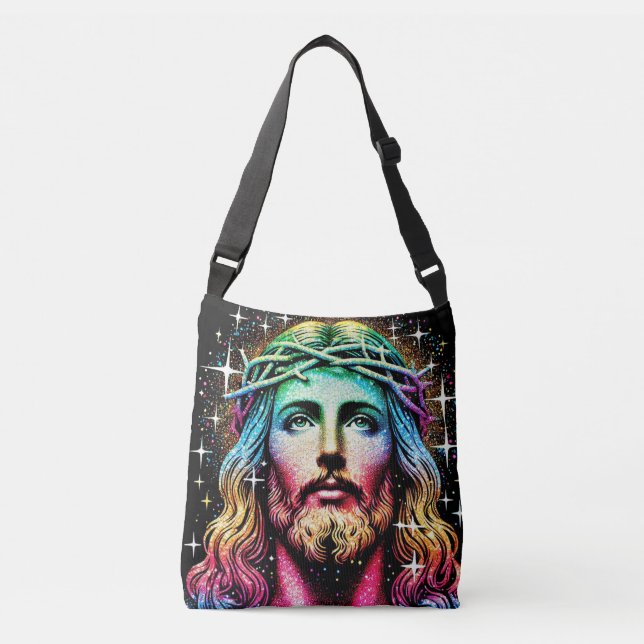 Bolsa Ajustável Mala Jesus multicolorido! (Frente)