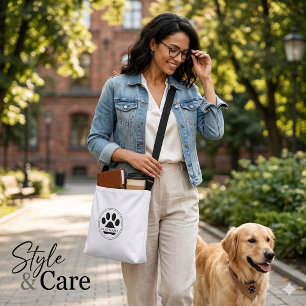Bolsa Ajustável Mamãe de Cachorro Texto Personalizado Impressão de