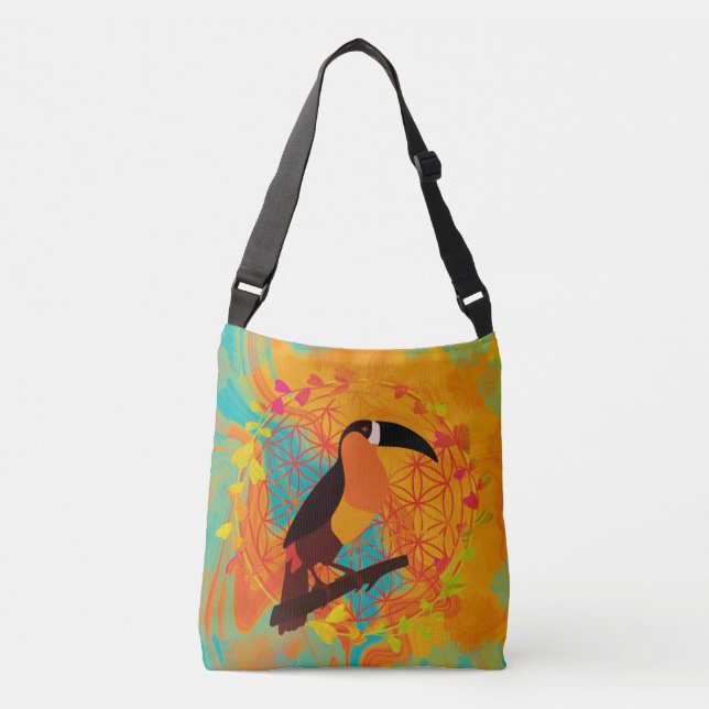 Bolsa Ajustável Mandala bird (Frente)